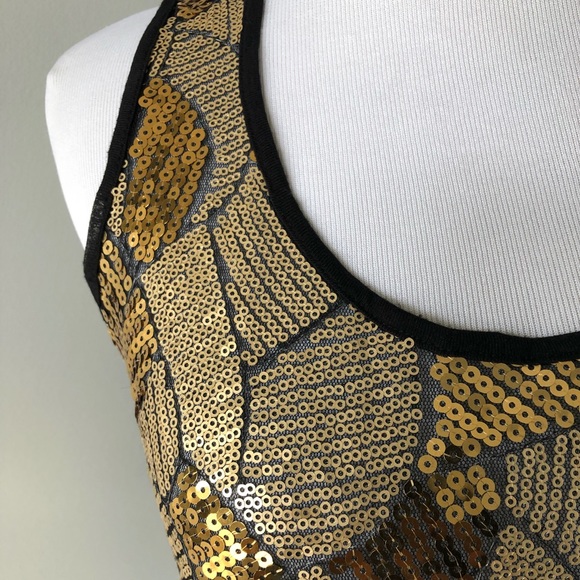 Gold Sequined Top - Picture 3 of 4